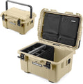NANUK Trail 35 – 38.8 L (10.2-Gallon) Waterproof Gear Case – Modular Cargo Case for Camping, Fishing, Hunting & Outdoor Storage – Dustproof and Impact Resistant (22.0” x 15.9” x 11.6”) – Desert Tan