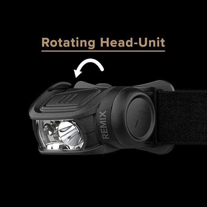 Princeton Tec Remix LED Headlamp (300 Lumens, Black w/Red LEDs), One Size (RMX300-RD-BK)