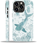 for iPhone 12 Pro Max Case,HH2 Ocean Whale Shark Hybrid 2 Layer Hard Shell Silicone Protective Pattern Design Case
