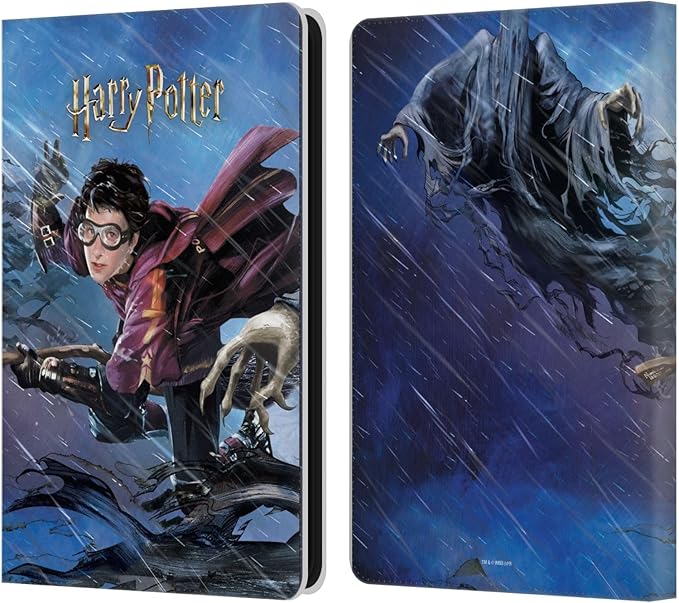 Head Case Designs Officially Licensed Harry Potter Quidditch 1 Prisoner of Azkaban II Leather Wallet Case Compatible with Amazon Kindle Paperwhite 6