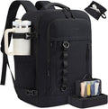 LOVEVOOK 50L Travel Backpack for Men Women, Waterproof Carry On Backpack for Work & Travel, Flight Approved Personal Item with 3 Packing Cubes, TSA Bag Fits 17.3" Laptop,Black
