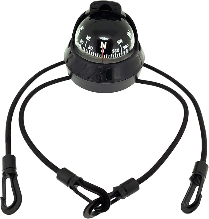 Sun Company SeaTurtl Kayak Compass - Full-Size Mountable Marine Compass with Adjustable Hood