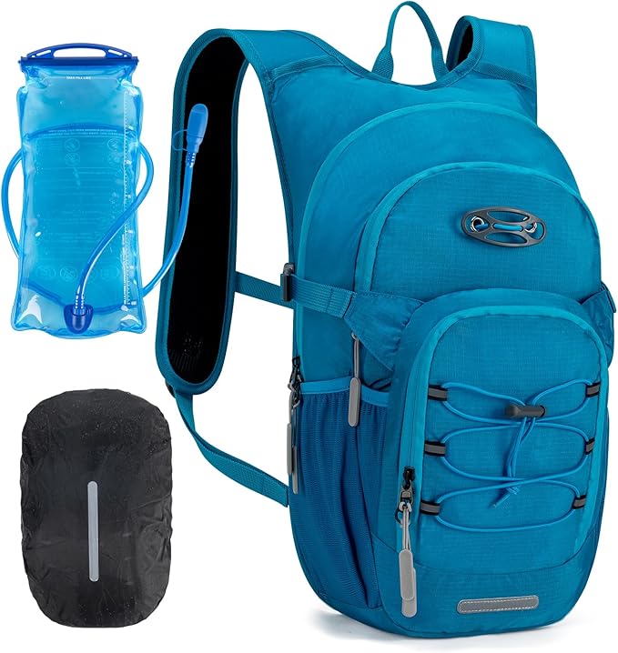 KABAQOO Hydration Backpack, 18L Multipurpose Hiking Backpack with 3L Water Bladder, Water Backpack Insulated Hydration Pack Ideal for Hiking and Cycling