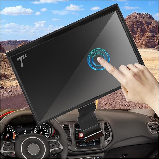 New Replacement 7" LCD Display Fit for Jeep Compass 2017-2020 TDO-WXGA0700K00033-V2 TDO-WXGA0700K00057-V1 LMB-K00057BL (7 Jeep LCD)