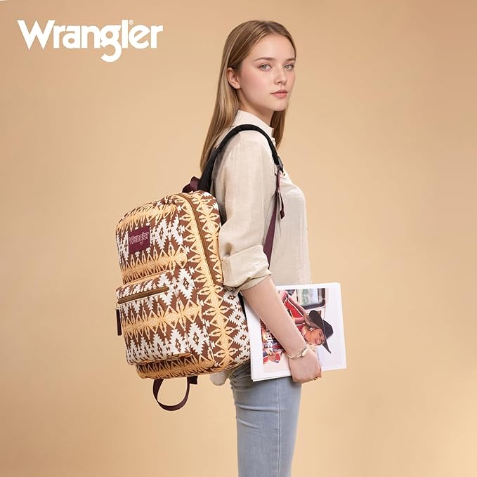 Montana West Wrangler Lightweight Backpack for Women Water Resistant 800D Casual Daypack for College, Commute, Travel & Gym