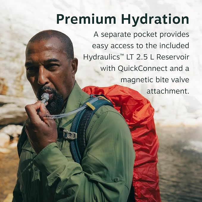 Osprey Manta Men's Hiking Backpack with Hydraulics Reservoir - Hydration Pack with Water Bladder
