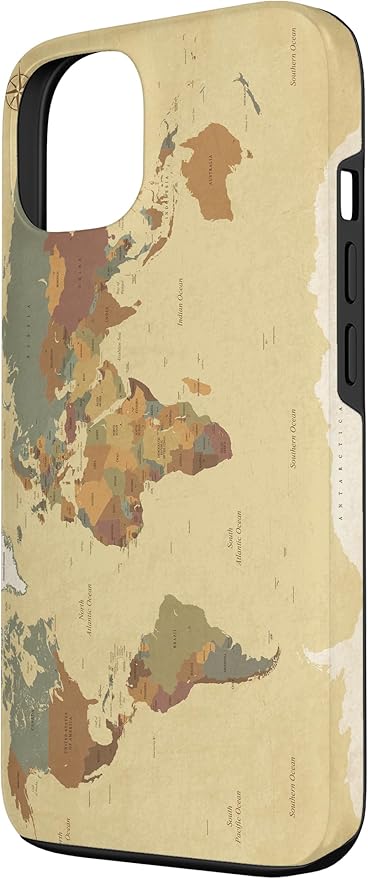 Globe Map Smartphone Cell Cover Gift World Map Pattern Phone Case for iPhone 13
