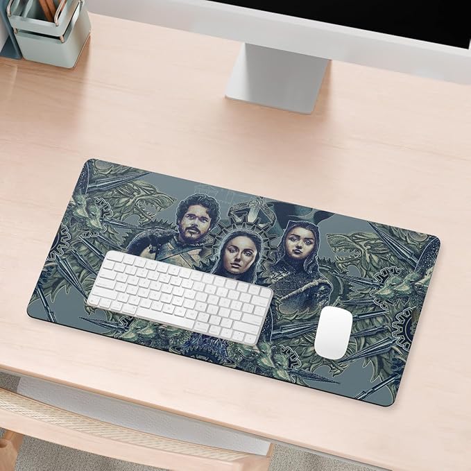 Head Case Designs Officially Licensed HBO Game of Thrones Robb, Sansa, Arya Graphic Art 23.62 x 11.81 x 0.12 inches (600 x 300 mm) - L Gaming Office Desk PC Keyboard Mouse Mat Pad