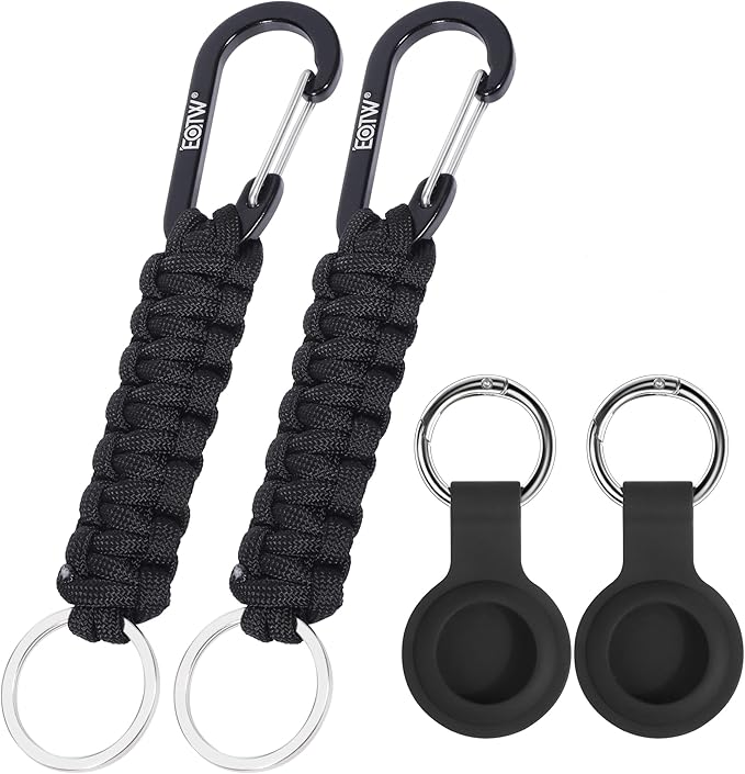EOTW Paracord Keychain for Men Women Paracord Carabiner Backpack Keychain with Aluminum Clip for Camping Hiking Outdoor Gear