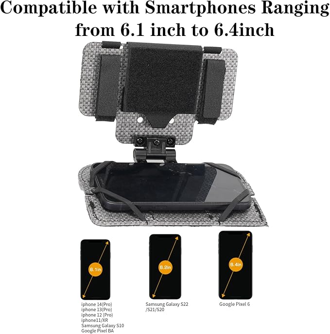 Outdoor Molle Phone Carrier, Lightweight Foldable Navigation Board with Wide Angle Phone Holder, Chest Rig Hovering Mount for Multi-Functional Vests