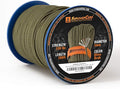 TITAN Survival Patented Paracord 550 - 25ft, 100ft, 500ft & Color Options - 620LB Strength Survival Paracord Military Spec with 3 Strands - Heavy Duty Hank Cord for Camping & Outdoors with Firestarter