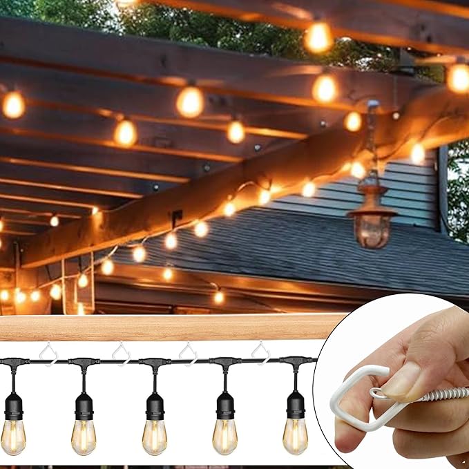 120 Pcs White Eye Hooks Screw Heavy Duty,Ceiling Hooks for Hanging Plants,String Lights,Cup,Wind Chime,Bird Feeders. Plant Hanger Indoor&Outdoor