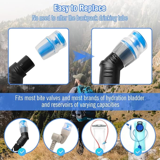 Bite Valve ON-Off Switch Tube Nozzle Replacement for Hydration Bladder