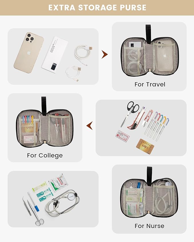 LOVEVOOK Laptop Backpack for Women, 15.6 Inch Work Laptop Bag with USB Port, Fashion Teacher Nurse Backpack Purse, Waterproof Travel Computer Backpack with Organizer Bag, 2PCS, Beige-Black