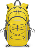 RealCool Hiking Backpack for Men Women,20L Lightweight Waterproof Travel Camping Backpack Hiking Daypack for Cycling Running,Yellow