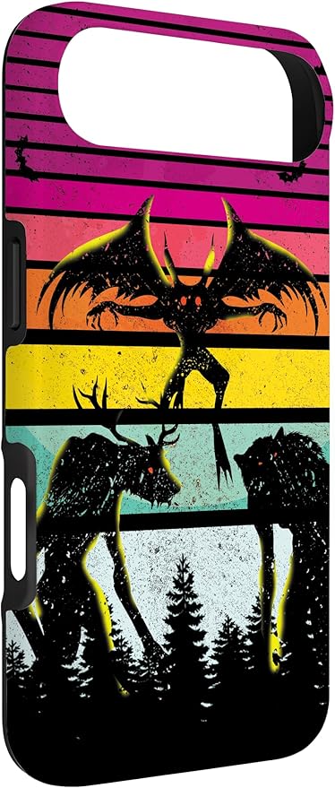 Cryptkin Cute Mothman Cryptid Map Case for iPhone Air