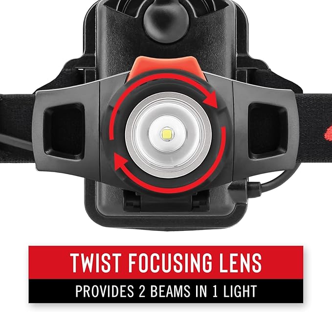 COAST HL7 330 Lumen Focusing LED Headlamp with TWIST FOCUS™, Black