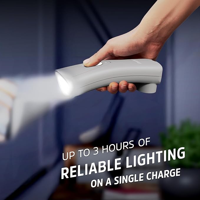 Energizer Auto-On LED Flashlights Rechargeable (6-Pack) for Home Power Failure, Plug in LED Flashlight for Power Outage, Night Light, Hurricane Preparedness