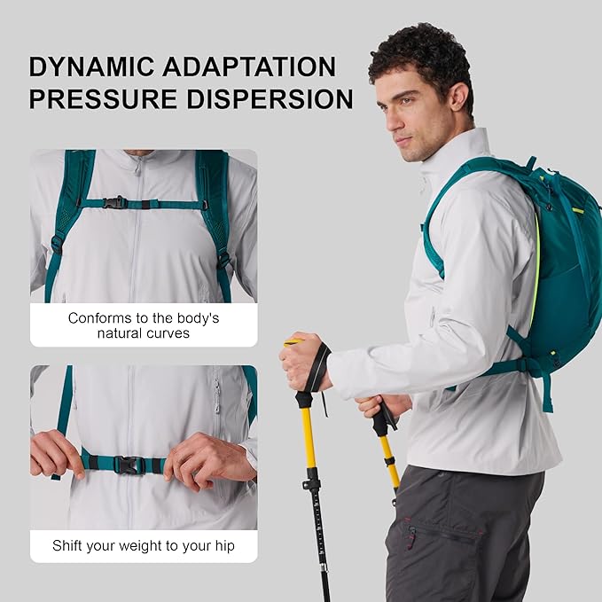 N NEVO RHINO Small Hiking & Trekking Backpack, 10L Lightweight Travel Backpack, Hiking Daypack for Women Men