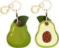 Leather Keychain Holder Case Compatible with AirTag,Cute air tag Cover with Keychain Ring,GPS Tracker Case for Keys