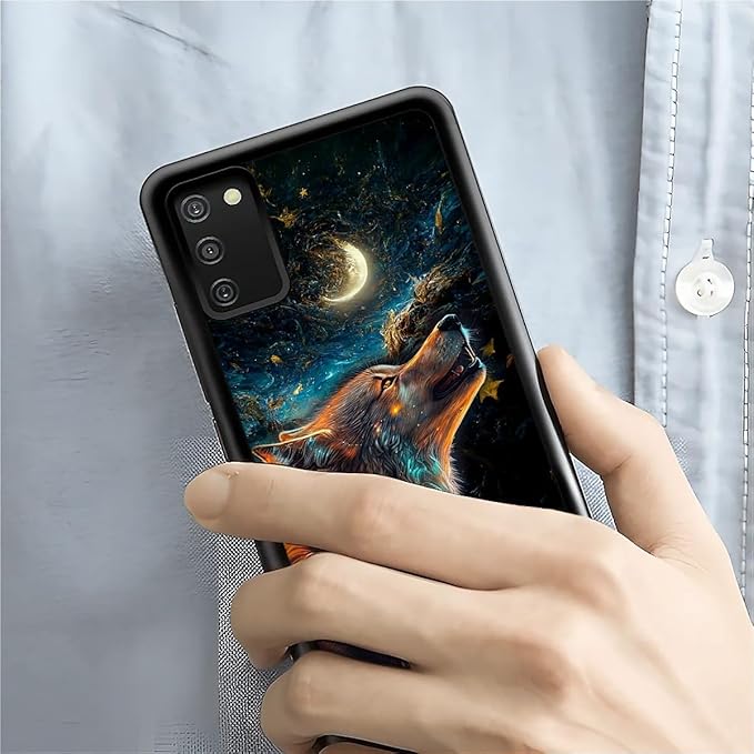 for Samsung Galaxy S20 FE Case, Star Cave Hungry Wolf Pattern Graphic Design Girl Boy Soft Silicone Hard Acrylic Shock Protection for Samsung Galaxy S20 FE