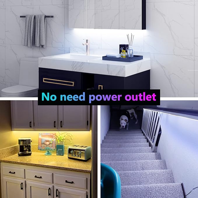 WOBANE Rechargeable LED Strip Light, 2000mAH Battery Powered Color Changing Strip Lights, 6.56ft RGB Rope Lighting with Remote, Suitable for Party,Shelf,Sofa,Desk,Game,Holiday,Indoor Decoration
