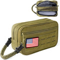 Toiletry Bag for Men Tactical Travel Dopp Kit with Wet Dry Compartment 3 Zipper Pockets 900D Water Resistant MOLLE System Organizer for Gym Hiking Travel Shaving EDC Accessories Gifts Him