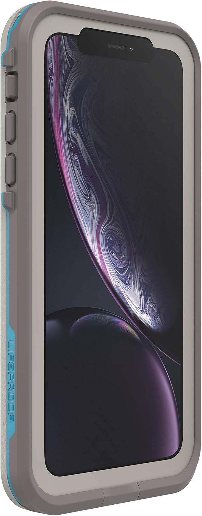 LifeProof iPhone XR FRĒ Series Case - BODY SURF (CEMENT/GARGOYLE/HAWAIIAN OCEAN), waterproof IP68, built-in screen protector, port cover protection, snaps to MagSafe
