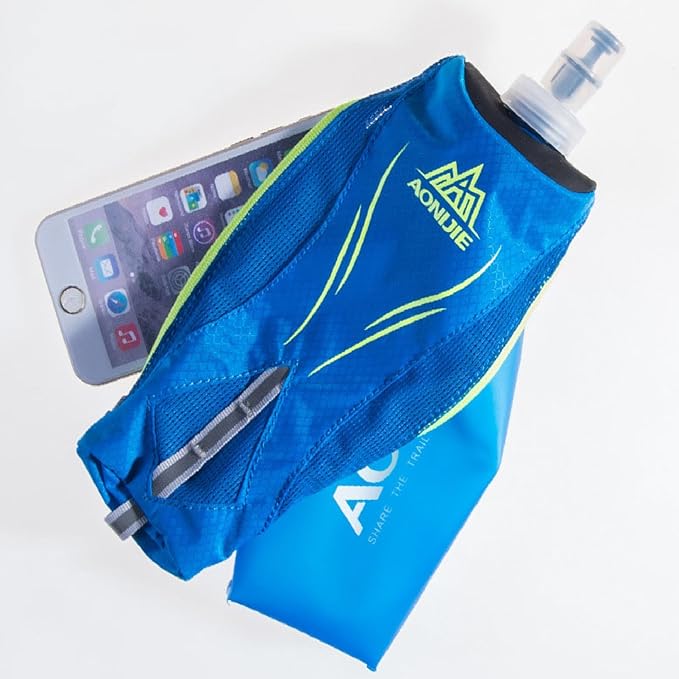 YAPJEB Soft Flask Collapsible Water Bottles, TPU Soft Water Bottle Folding Flask for Hydration Pack, BPA Free Folding Water Bottle Ideal for Cycling