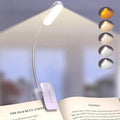 Glocusent 20 LED Reading Lights for Books in Bed, Eye Caring Reading Light, 5 Colors & 5 Brightness 3–100LM Dimmable, 1200mAh Rechargeable Book Light to 90H, Lightweight Clip on Light for Book Lovers