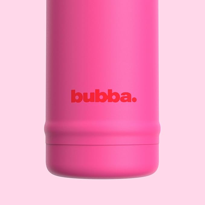 bubba 24 oz Dualsip Insulated Stainless Steel Water Bottle with Straw - Reusable, Leakproof, Lightweight, Dishwasher Safe, Lead-Free and BPA-Free, Flora Aura