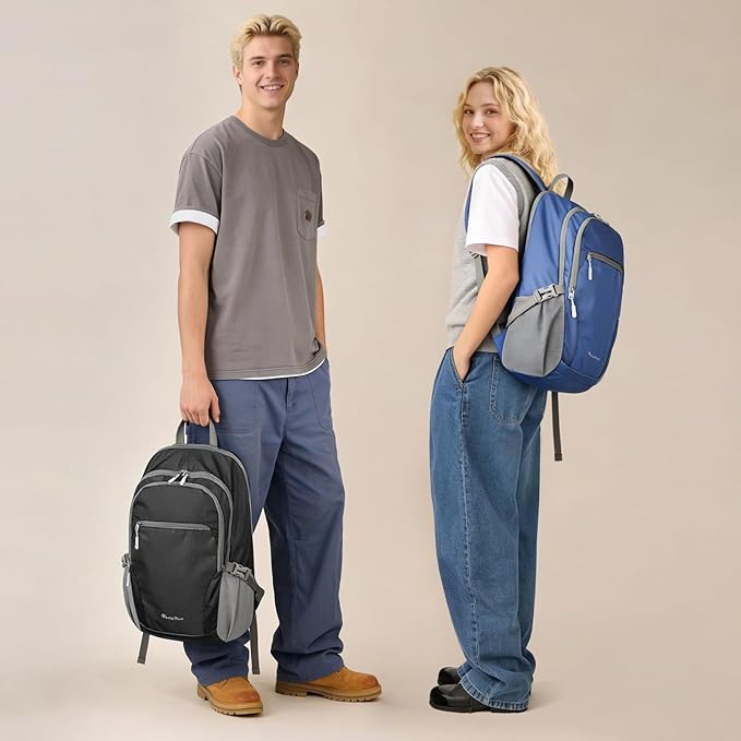 Seektop Lightweight Packable Hiking Backpack Waterproof Expandable 20L-28L for Women Men, RFID Day Pack for Travel & Camping