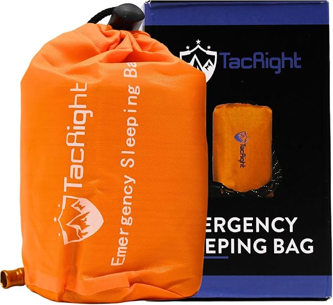 Emergency Sleeping Bag | Durable Mylar Survival Bag for Outdoor Adventures | Lightweight, Portable Emergency Blanket for Hiking, Camping, and Survival Gear