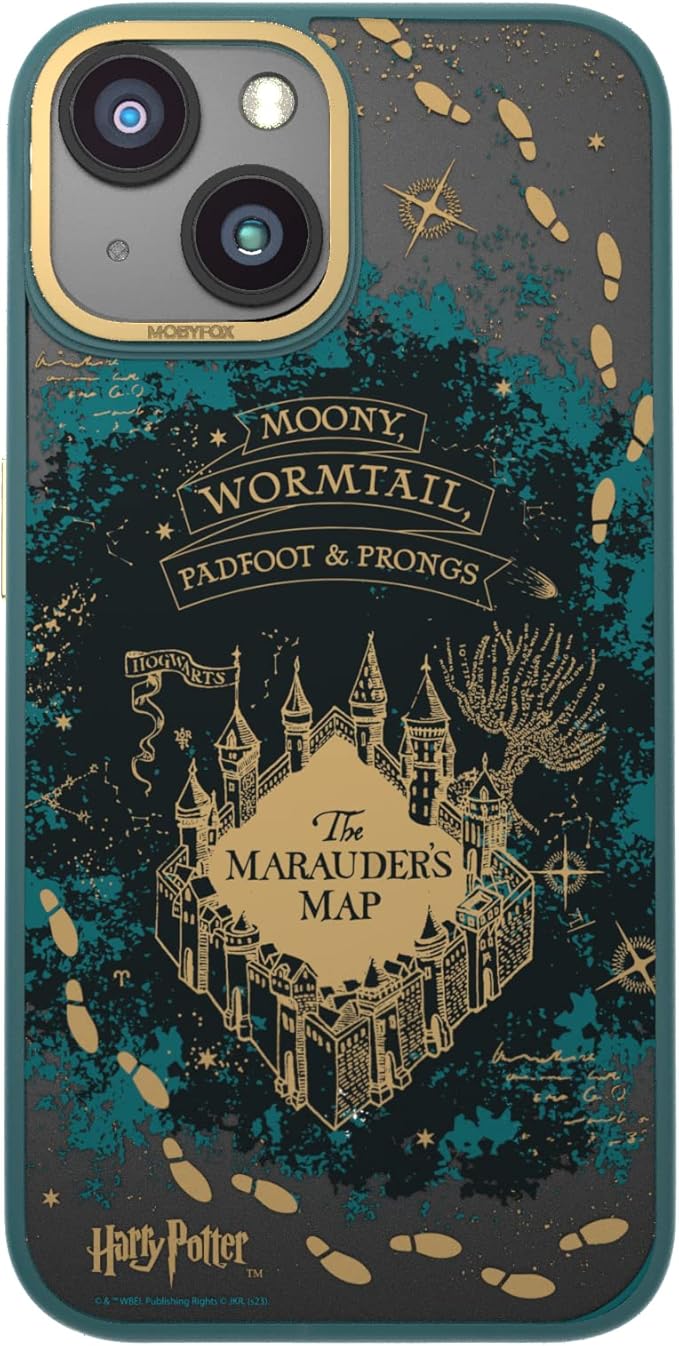 MobyFox Harry Potter Marauder's Map Phone Case - Officially Licensed, Compatible with iPhone 13 Mini