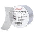 Secopad Grey Window Screen Repair Tape, 2IN X 15FT (180IN) Screen Repair Kit for Windows or Doors, Strong Adhesive Patch Kit Fiberglass Mesh Tape