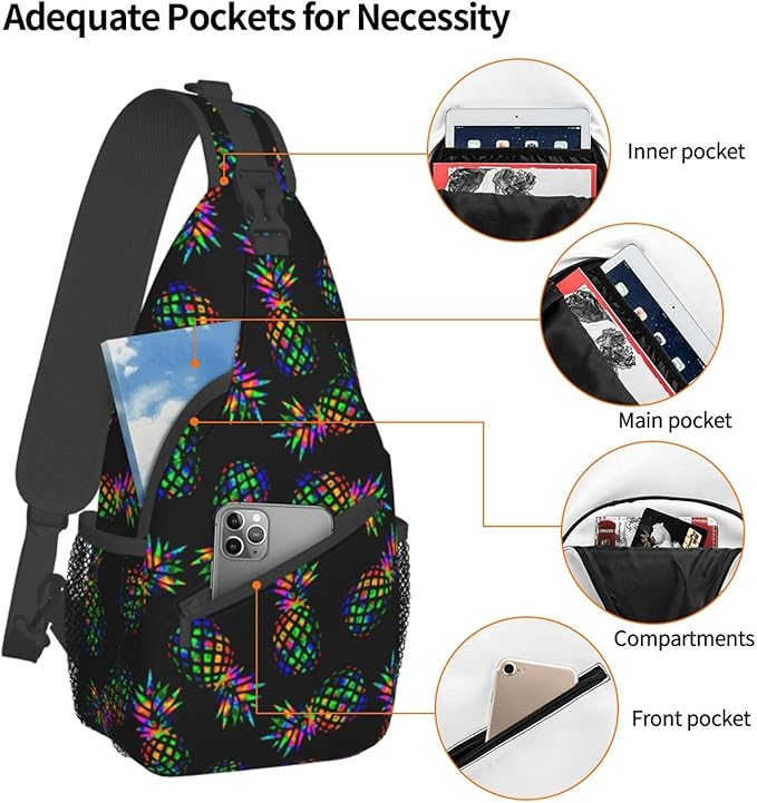 Sling Backpack For Men Hiking Daypack Crossbody Shoulder Bag Travel Chest Pack | Hiking, Travel