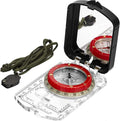 BIJIA Orienteering Map Compass -Sighting Mirror Compass with Adjustable Declination,Clinometer and LED Light for Hiking,Camping,Orienteering,Hunting,Global Mountaineering, Navigating and SAR Training