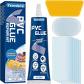 Yeardera Air Mattress Patch Kit, Waterproof Vinyl Repair Kit, High Strength PVC Adhesive for Inflatables, PVC Boats, Vinyl Glue (60ml/1 Pack)