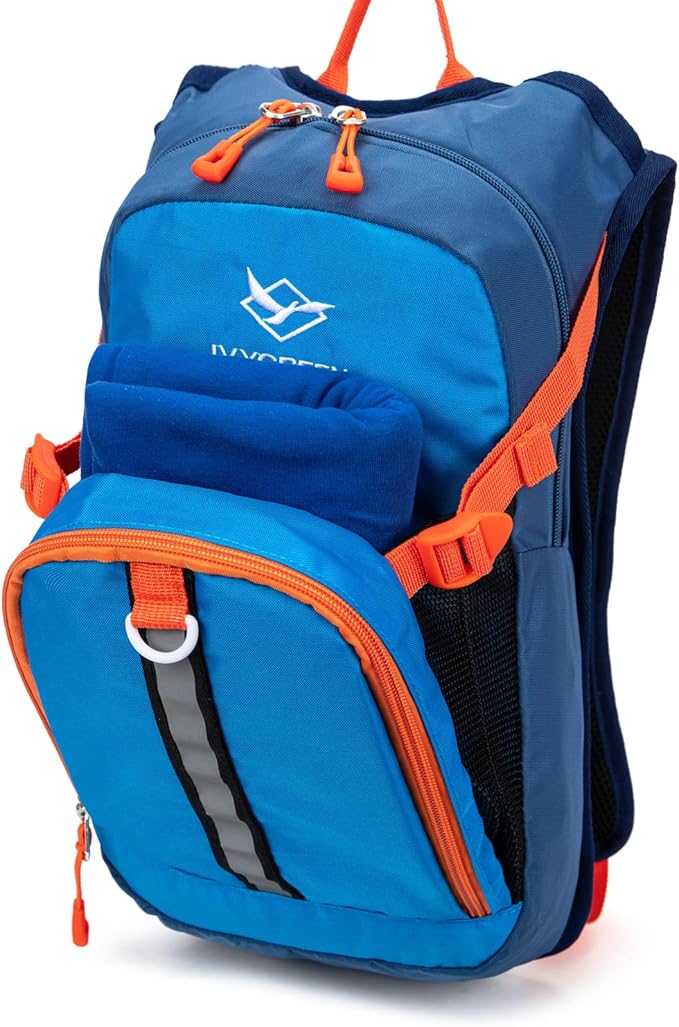 Ivygreen Kids Hydration Backpack, Hiking Backpack for Boys or Girls with 1.5L Water Bladder