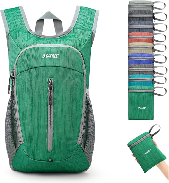 G4Free 10L Hiking Backpack Small Travel Hiking Daypack Lightweight Packable Backpack Casual Foldable Shoulder Bag