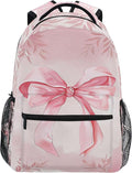 Wamika Pink Bow Girls Backpack Cowgirl Boots School Backpack Boy Kid Preschool Book Bag