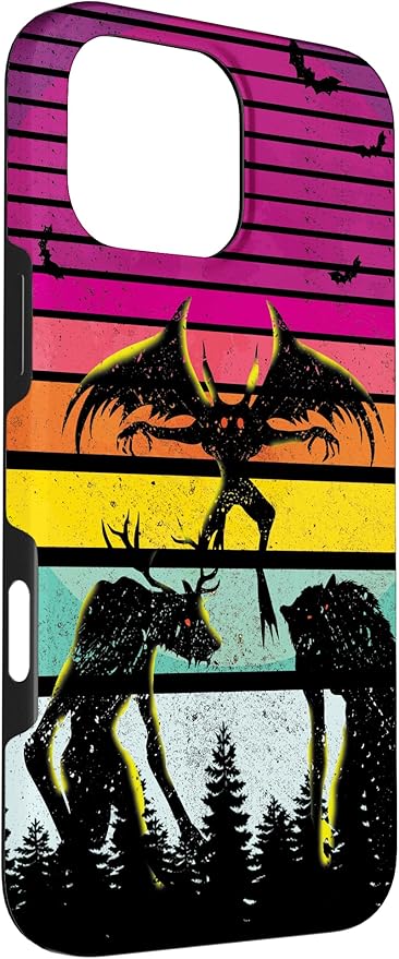 Cryptkin Cute Mothman Cryptid Map Case for iPhone 16 Pro Max