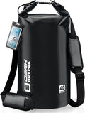 Waterproof Dry Bag, 5L/10L/20L/30L/40L Roll Top Lightweight Storage Backpack with Phone Case for Women & Men, Floating Waterproof Sack for Travel, Swimming, Kayaking, Paddle Board, Camping & Beach