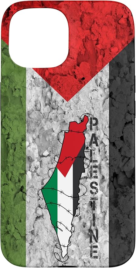 Kufiya PALESTINE Keffiyeh flag, Palestinian Map pattern Case for iPhone 15