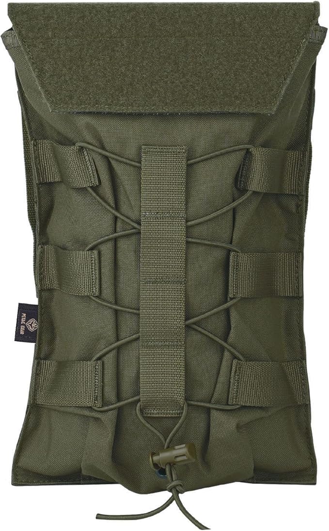 PETAC GEAR 1.5L / 3L Tactical Hydration Pack，Molle Carrier Pouch for 50 oz /100 oz Hydration Bladder Daypack Water Backpack.