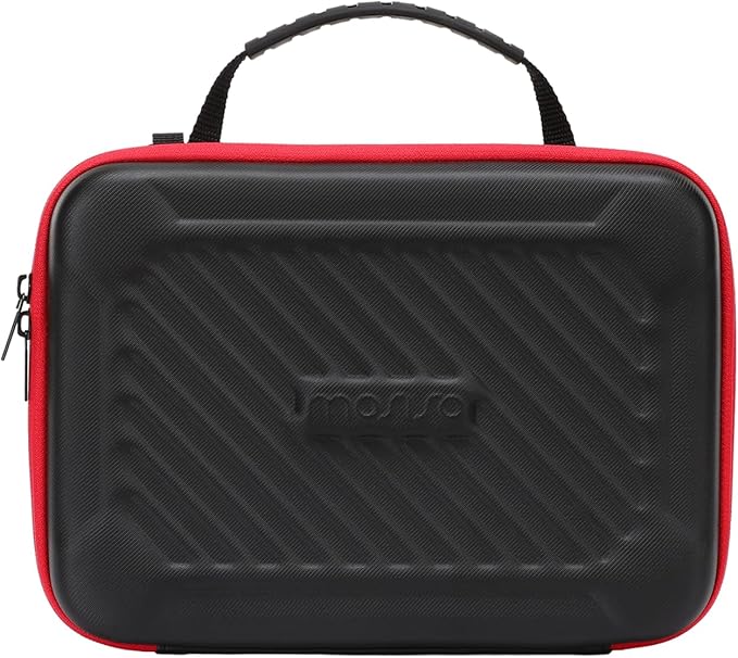 MOSISO Camera Case Compatible with GoPro Hero 13/12/11/10/9/8/7, Hard Travel Carrying Case Compatible with AKASO EK7000/V50/Brave 4/7 LE/8, EVA Case with Handle & Snap Hook for Action Camera, Black
