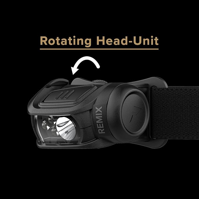 Princeton Tec Remix LED Headlamp (Black, 450 Lumens White and RGB)