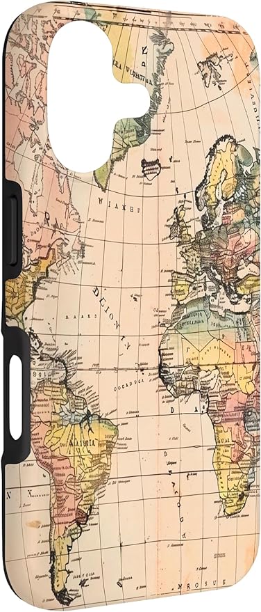 World Map,Old Map of The World Case for iPhone 17