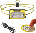 Nitecore NU25 400 UL Ultra Lightweight Headlamp, 400 Lumen USB-C Rechargeable for Backpacking, Camping and Running (MCT Yellow)