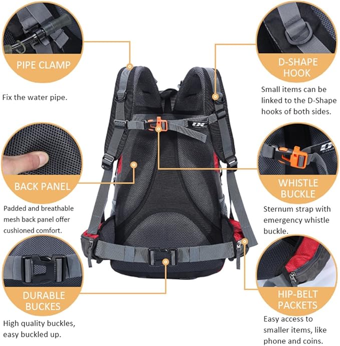 Diamond Candy Waterproof Hiking Backpack for Men and Women, Lightweight Day Pack for Travel Camping | Waterproof, Lightweight, for Travel Camping